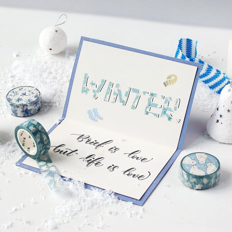 マスキングテープ BGM 冬の運動会 15mm×7m BM-SPLW003 冬 2019 Winter