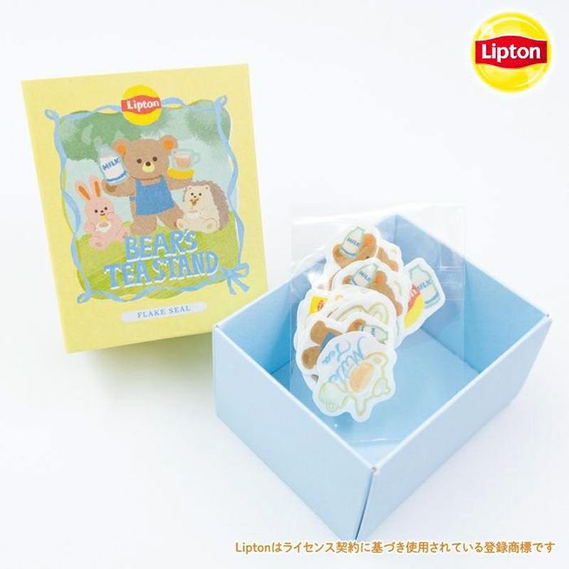 シール 古川紙工 Lipton 箱入りフレークシール ミルクティー QSA302