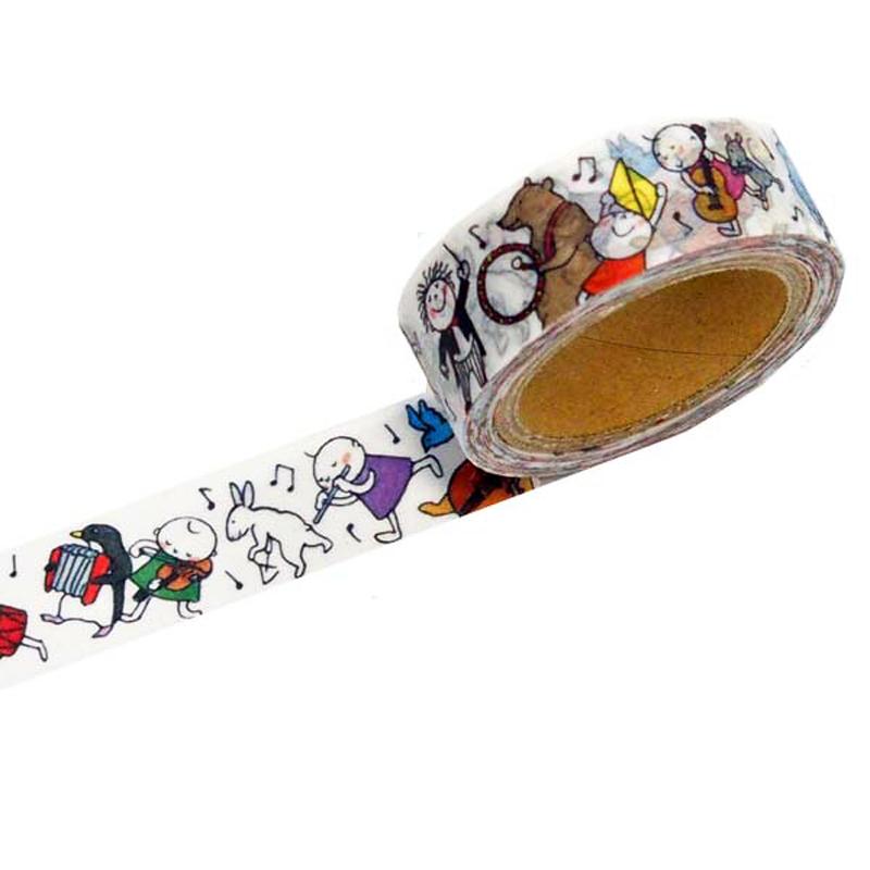 テープ・マスキングテープ Quu マスキングテープ Quu 動物の音楽隊 MSK-22 フロンティア FRONTIA 別途