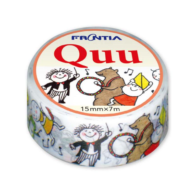 テープ・マスキングテープ Quu マスキングテープ Quu 動物の音楽隊 MSK-22 フロンティア FRONTIA 別途