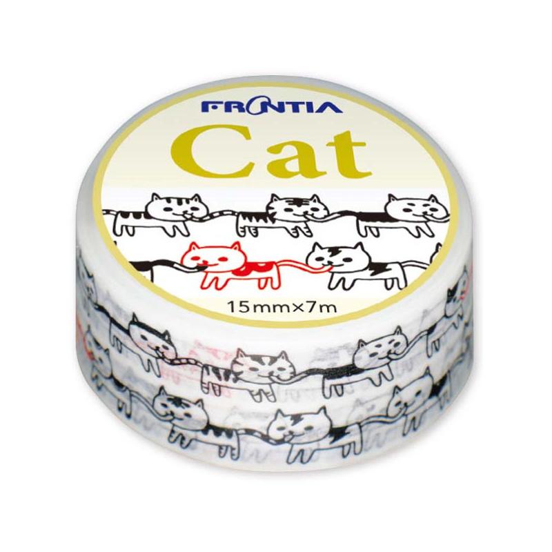 テープ・マスキングテープ Cat マスキングテープ Cat ねこつながり MSK-23 フロンティア FRONTIA 別途