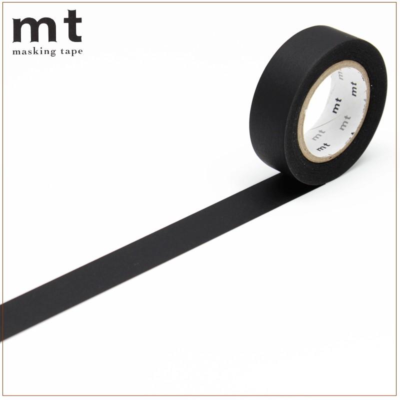 mt（エムティー） マスキングテープ カモ井加工紙 マットブラック 15mm