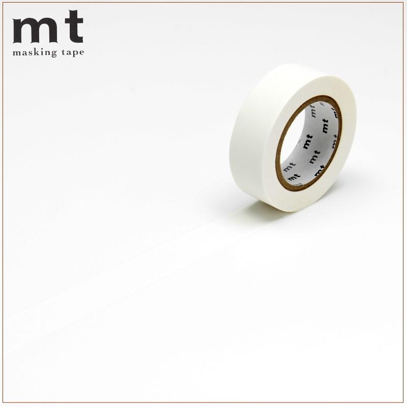 マスキングテープ mt マットホワイト 15mm×7m 3巻 セット 白