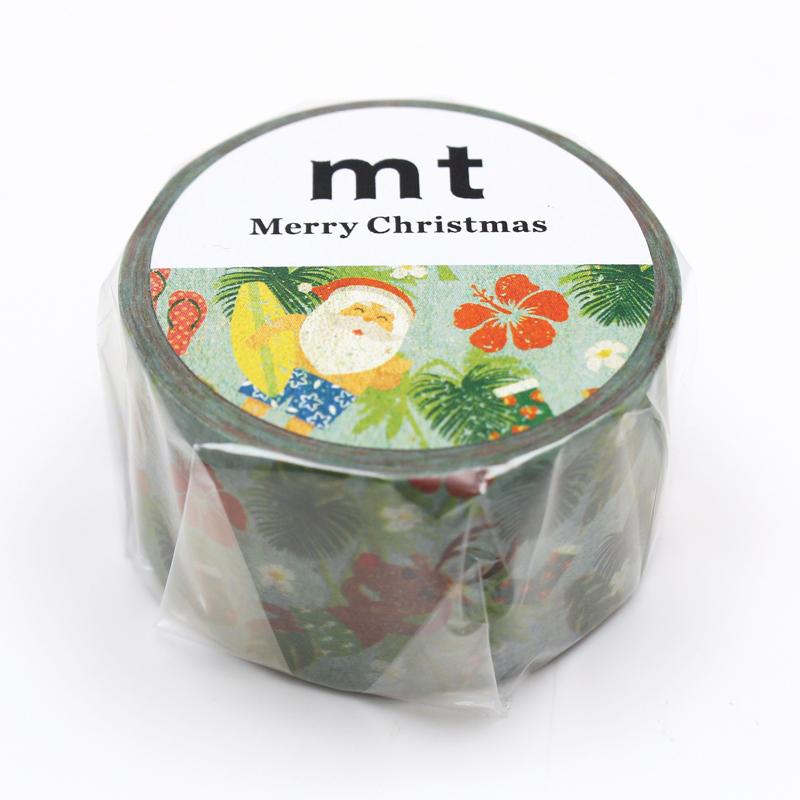 mt（エムティー） マスキングテープ カモ井加工紙 南国のサンタ 25mm