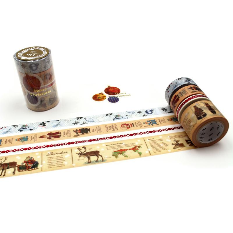 mt（エムティー） マスキングテープ カモ井加工紙 クリスマスセット