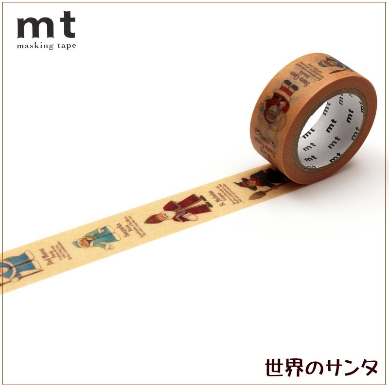 mt（エムティー） マスキングテープ カモ井加工紙 世界のサンタ 18mm