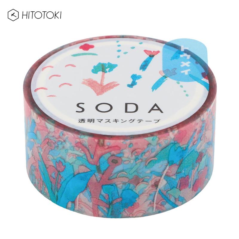 HITOTOKI マスキングテープ キングジム SODA 透明 20mm×4m ハミング