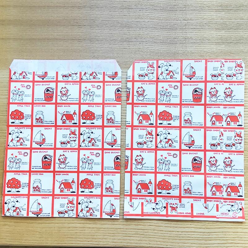 紙袋 シモジマ HEIKO 柄小袋 Rタイプ R-70 140mm×180mm ストップペイル