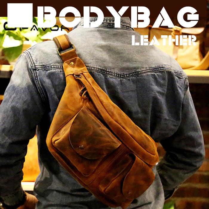 特価買取 ボディバッグ 革ボディバッグ ウエストポーチ 革 レザー 本革 ウエストバッグ ヒップバッグ メンズバッグ 斜めがけバッグ レザー カバン アウトドア Bodybag 直送便 Www Superavila Com