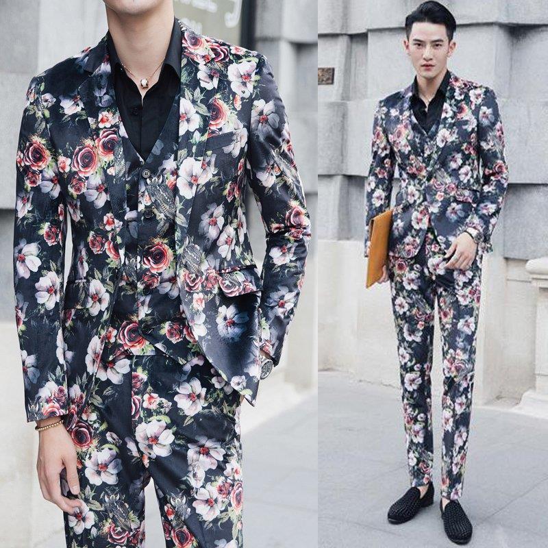 品数豊富 スーツセット 3点セット ビジネススーツ花柄 スリーピーススーツ メンズ テーラードジャケット Madmex Co Nz