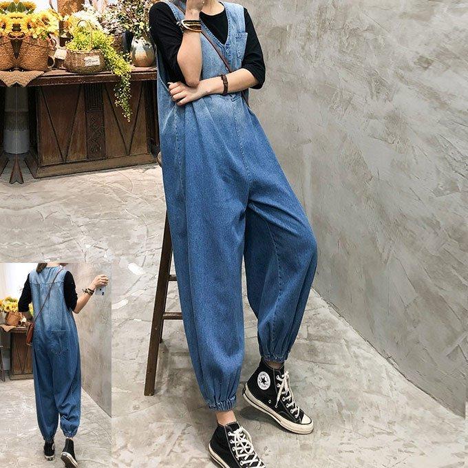 人気店 21 春夏秋新作 レディース デニム サロペット バルーン コクーン グラーディション 段染め ムラ染めオーバーサイズ オーバーオール オールインワン ゆったり 即納新品 Www Superavila Com