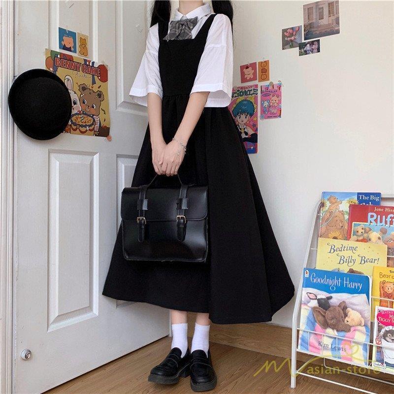 ワンピース ジャンパースカート ジャンスカ ワンピース レディース 夏 春 単品売り 白シャツ 半袖 レディース トップス 可愛い 大人 スーツ風 きれいめ Xrxj Picoo 通販 Yahoo ショッピング