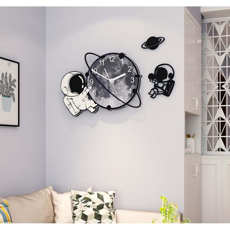壁掛け時計 掛け時計 時計 おしゃれ デザイン ウォールクロック 北欧 掛時計 子供部屋 壁飾り 乾電池 静音 大人気 アクリル 超大きめ 宇宙飛行士 M L Xrxyzzb0126 Picoo 通販 Yahoo ショッピング