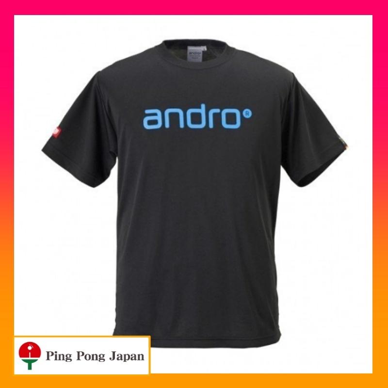 ◆　アンドロ ナパTシャツ IV　ブラック×ブルー　卓球　andro　ゲームシャツ 4　ウエア　ティーシャツ :a13bbbbb:ピンポンジャパン -  通販 - Yahoo!ショッピング