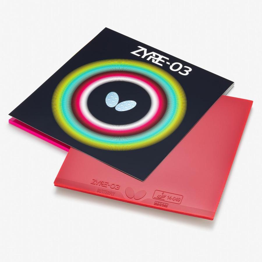 バタフライ　中学３年　7点セットオーダー品 他の方のご購入はお控え下さい バタフライ（Butterfly） ザイア03 卓球 ラバー : ピンポンジャパン