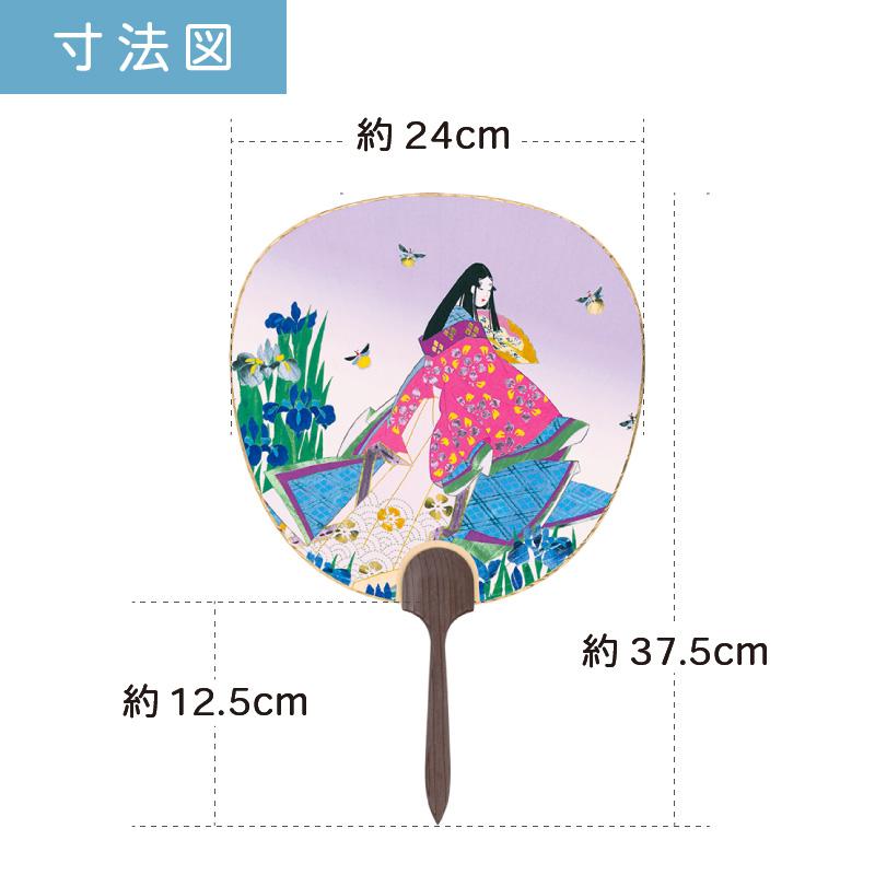 うちわ 杉柄 都うちわ 15本セット 団扇 杉柄 都うちわ うちわ 和 おしゃれ ルミナアート加工 | F216 源氏物語(蛍)_4