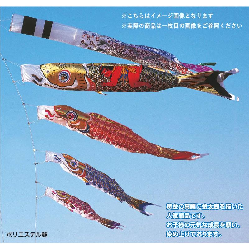 鯉のぼり フジサン鯉 庭用大型 黄金金太郎鯉 4m 8点セット 鯉のぼり フジサン鯉 庭用大型 黄金金太郎鯉 4m 8点セット