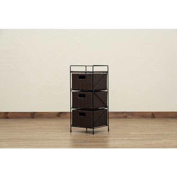 ラタン調 収納ラック 3段 | サカベ | 01