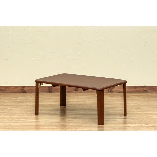 折りたたみウッディテーブル 継脚付 75×50 | サカベ | 01