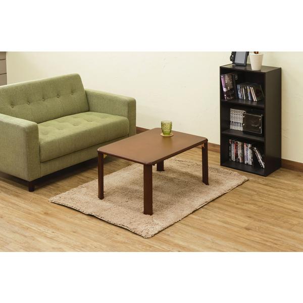 折りたたみウッディテーブル 継脚付 75×50 | サカベ | 07