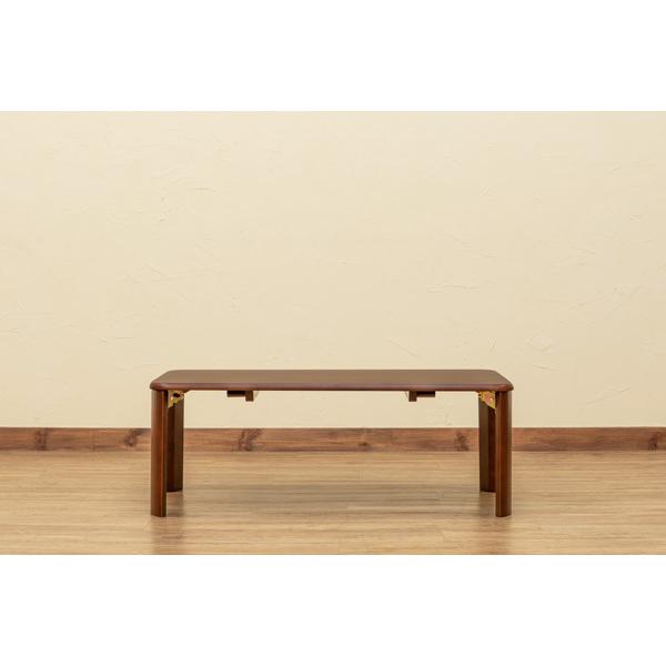 折りたたみウッディテーブル 継脚付 90×50 | サカベ | 03