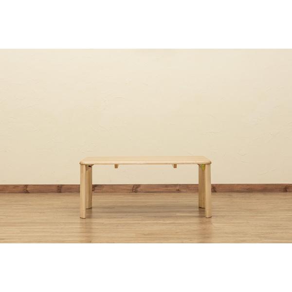 折りたたみウッディテーブル 継脚付 90×50 | サカベ | 04