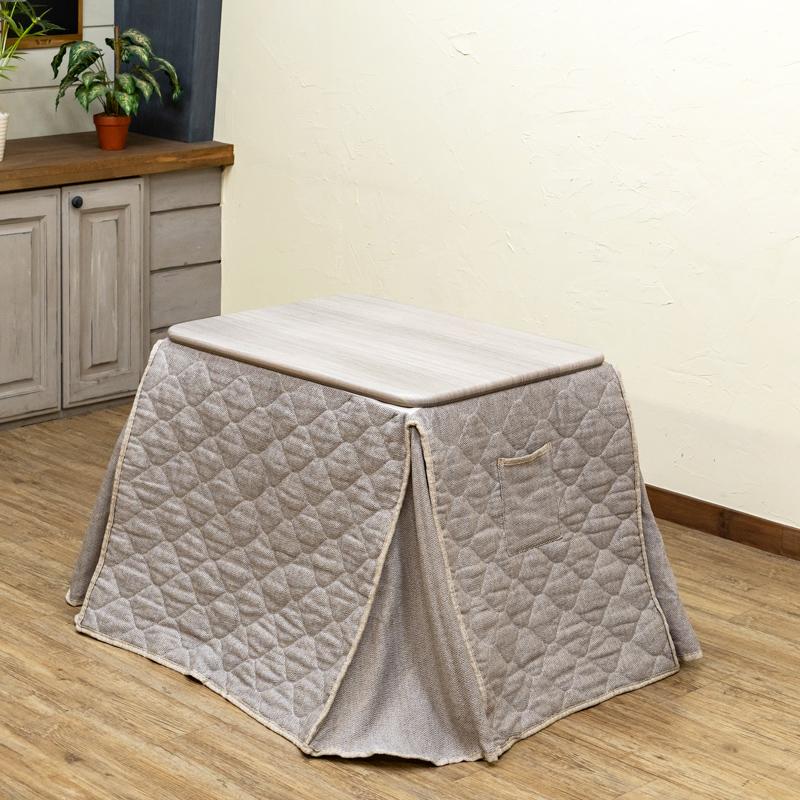 ダイニングこたつセット 長方形 一人用 ダイニングこたつ+掛け布団セット 80×60 | サカベ | 04