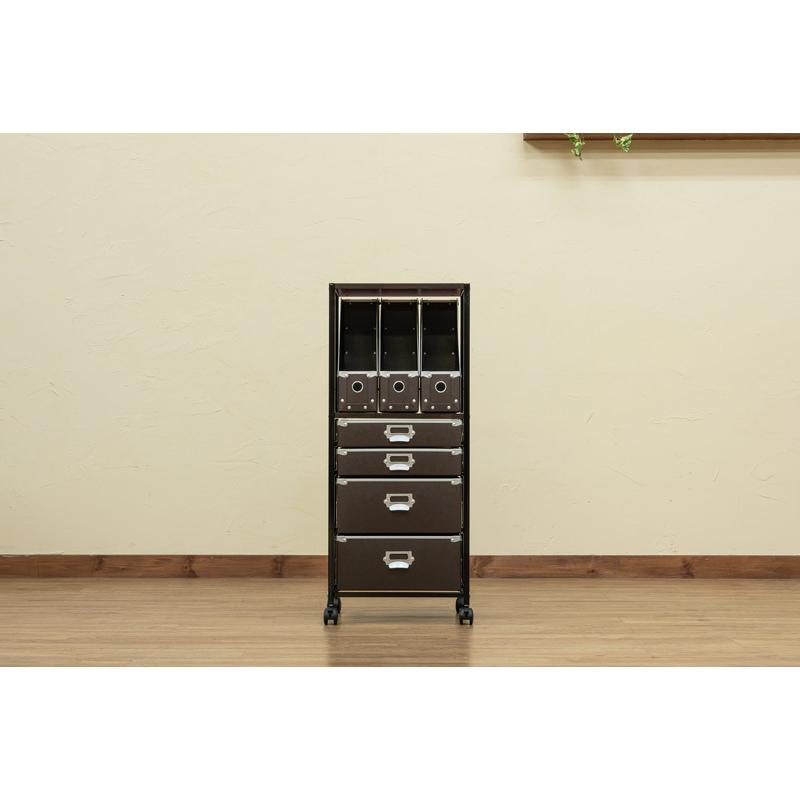 収納チェスト Popan 5段 ファイルBOX | サカベ | 01