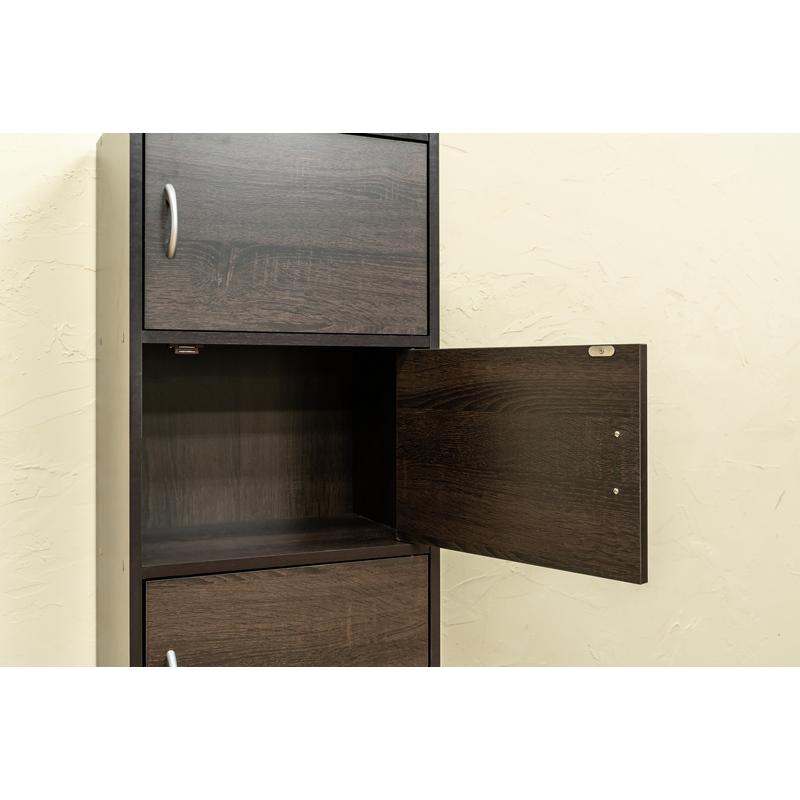 カラーボックス 4段 扉付き 収納ラック | サカベ | 06