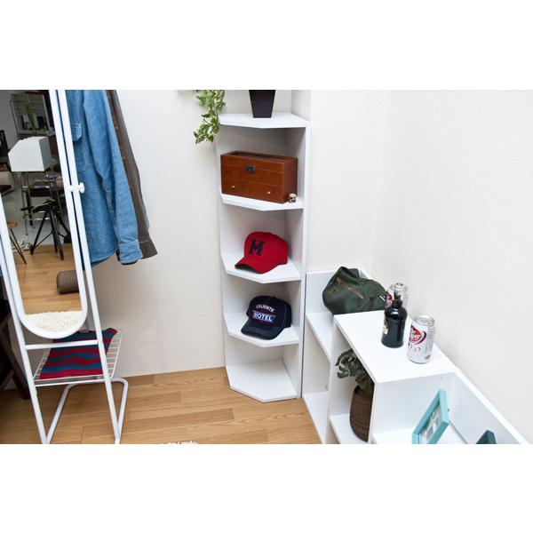 コーナーラック 4段 コーナー用カラーボックス | サカベ | 07