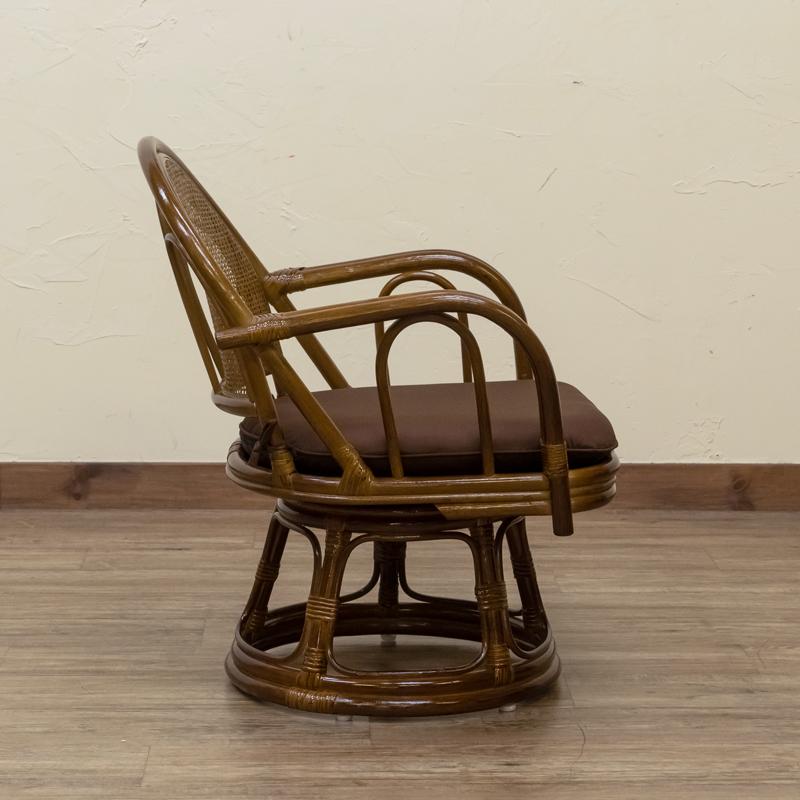 ラタン 回転座椅子 ミドルタイプ | サカベ | 03