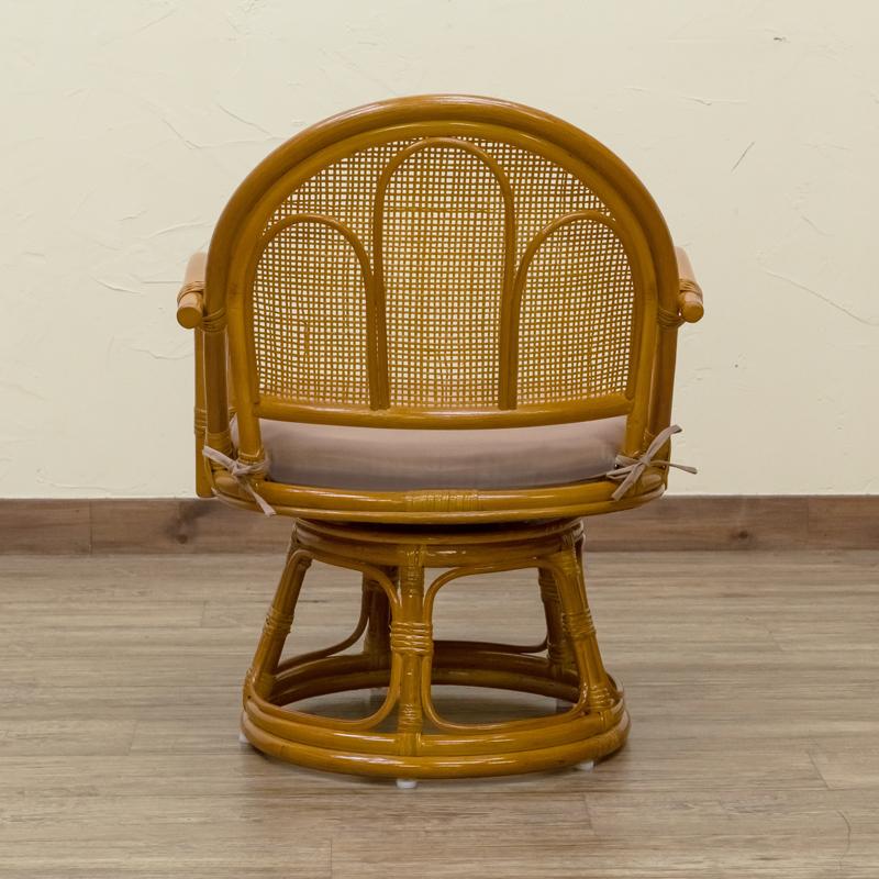 ラタン 回転座椅子 ミドルタイプ | サカベ | 06