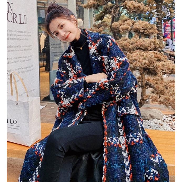 ランキング上位のプレゼント ブルー チェック チェスターコート ロング丈コート レディース アウター コート シック 冬 秋 お出かけ 通勤 カジュアル 華やか チェスターコート サイズ L Demolition Training