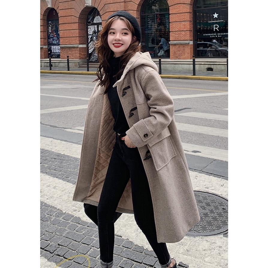 アウター コート レディース ダッフルコート ミドル丈コート ロング丈コート ヘリンボーン柄 カーキ フード カジュアル かわいい お出かけ 秋 冬 At I0546 Prairie East ヤフー店 通販 Yahoo ショッピング