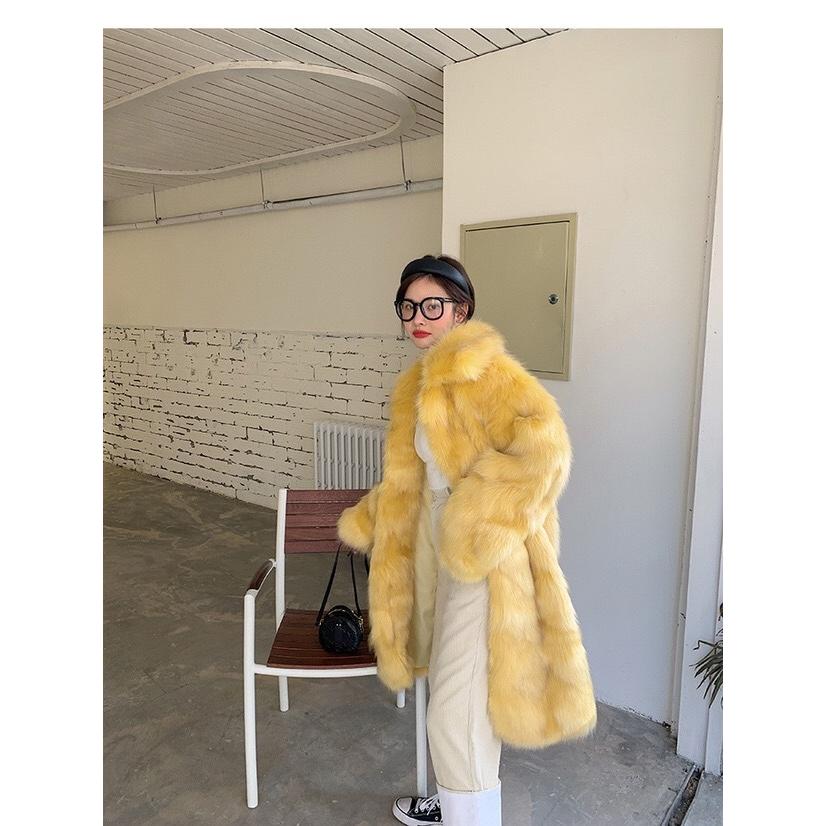 全国宅配無料 M S L おしゃれ トレンド シンプル 大人 デート 通勤 きれいめ 上品 防寒 ロング丈 フェイクファー アウター 冬 秋 ファッション レディース 冬 イエロー グリーン 代 10代 コート アウター Postetelecom Gouv Cg