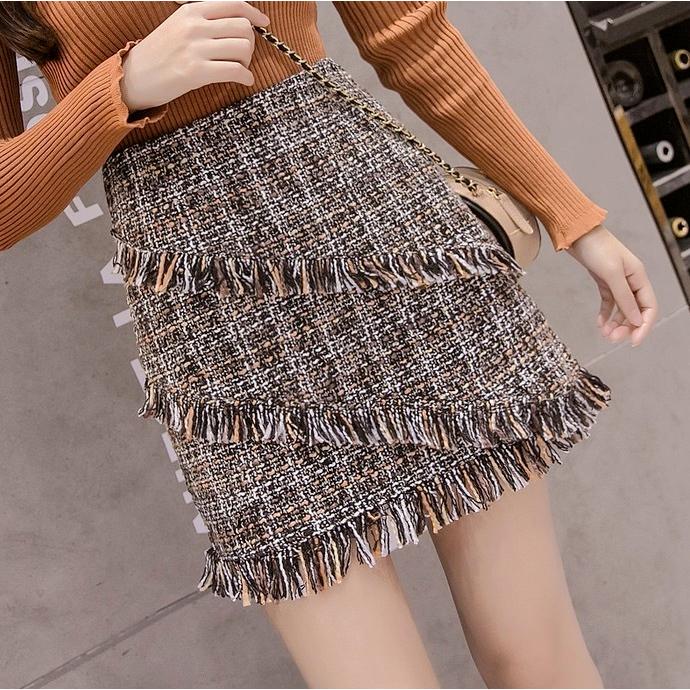 最愛 台形シルエット フリンジ ブラック カーキ ミニ丈 スカート ツイード 冬 秋 ファッション レディース 秋冬 ブラック カーキ 代 10代 Xl L M S かわいい デート 女子会 お出かけ 通学 スカート Www Rankinengineering Com