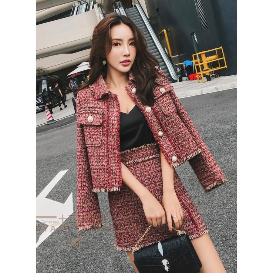 セットアップ レディース フォーマル 卒業式 入学式 冬 春 代30代40代50代 ツイード アプリコット ジャケット スカート プリーツ 可愛い ブランド激安セール会場