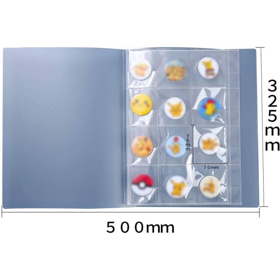 Ricisung 96枚入 缶バッジ専用 収納ファイル 缶バッジ 収納 保管 大容量 缶バッチカバー サイズ プラサードj 通販 Yahoo ショッピング