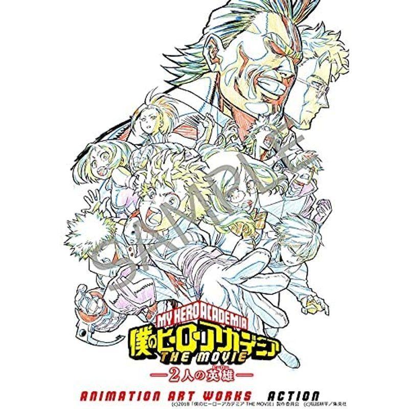 2冊セット キャラクター編 アクション編 僕のヒーローアカデミア The Movie 二人の英雄 Animation Art Work 人気デザイナー