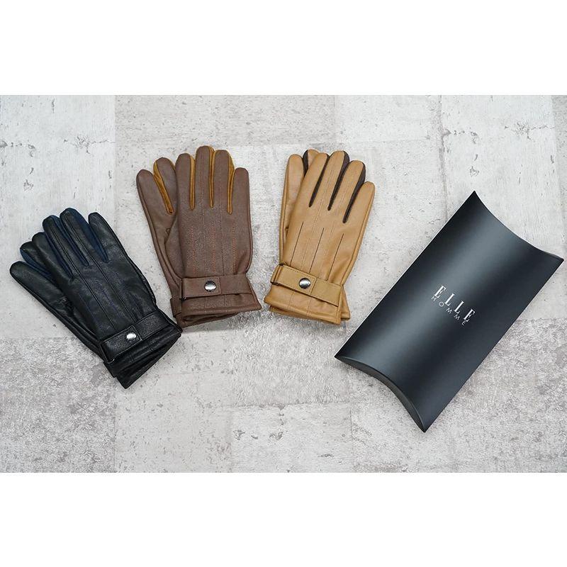 驚きの価格 グローブ レザー メンズ Ellehomme マチ 24 ブラック ネイビー ケース付 手袋 革 ベルト付 金具 刻印 裏起毛 スエード ベルト Www Goldenshoppingcalhau Com Br