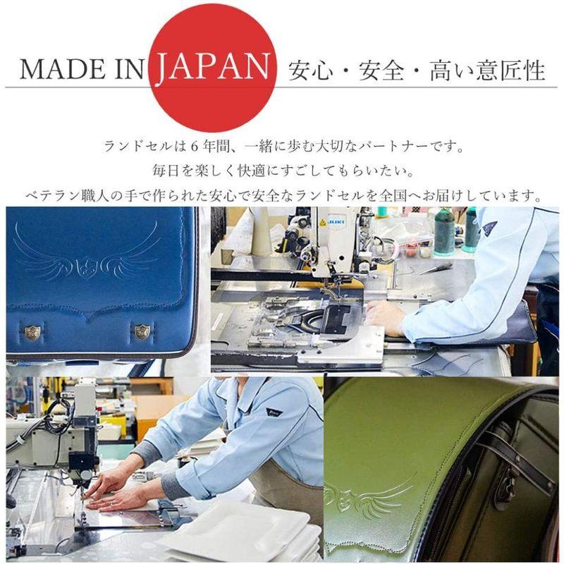 【超美品】 ラヴニールランドセル エンブレムモデル フィットちゃん コラボモデル A4フラットファイル収納サイズ キューブ型 日本製 (ブルー＆ボルドー 【DG6590591648】(23722円)