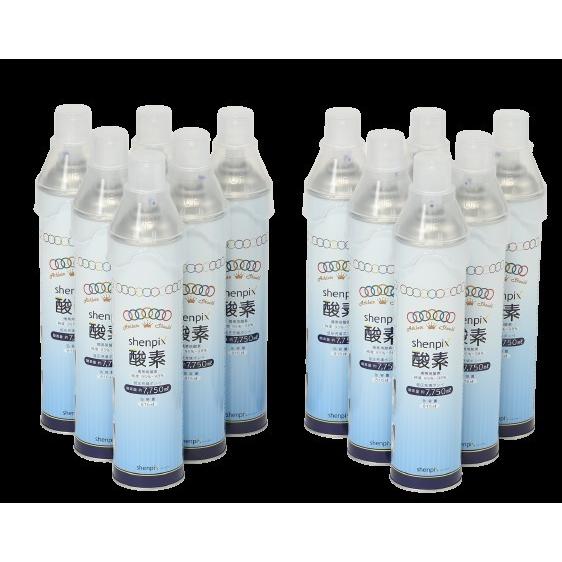 高濃度酸素缶12本［計93L］7.75L/1本 お徳用『shenpix酸素