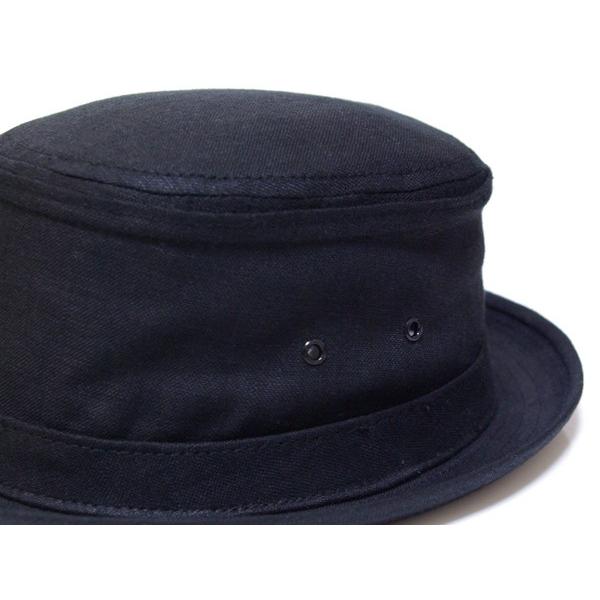 ニューヨークハット New York Hat ポークパイ ハット 3053 LINEN STINGY Black メンズ レディース｜prast｜04