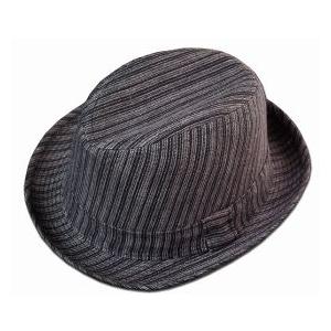 New York Hat（ニューヨークハット） ハット #3102 THIN STRIPE CASUAL, Black｜prast