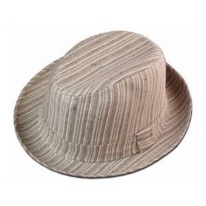 New York Hat（ニューヨークハット） ハット #3102 THIN STRIPE CASUAL, Brown｜prast