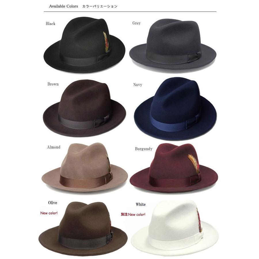 ニューヨークハット 帽子 フェルト 中折れ New York Hat 5319 The Fedora Lite Felt Fedora フェドラ Black Grey Brown Navy Almond Olive Prast 通販 Yahoo ショッピング