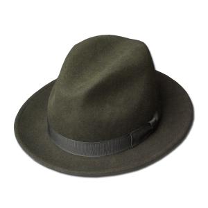 New York Hat（ニューヨークハット） 帽子 フェルトハット #5319 LITE FELT FEDORA, Olive｜prast