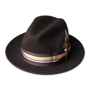 New York Hat（ニューヨークハット） 帽子 フェルトハット #5316 LITE FELT BUSTER, Dark Brown｜prast