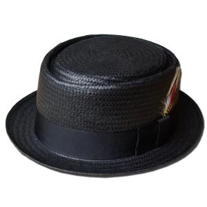 New York Hat（ニューヨークハット） 帽子 ストローハット #2205 STRAW BE-BOP, Black｜prast