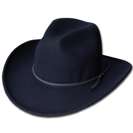 New York Hat ニューヨークハット 5311 Rough Rider Slouch Soft Felt Rider ラフライダー スロッチ Black Pecan メンズ レディース｜prast｜02